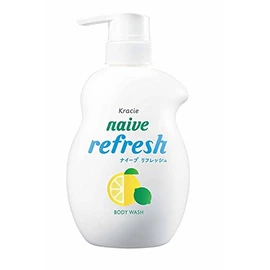 Naive Refreshing Body Soap (Sea Mud Blended), Jumbo 18.9 fl oz (530 ml)