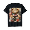 Cute teddy bear graffiti vintage teddy T-Shirt, Small, Black