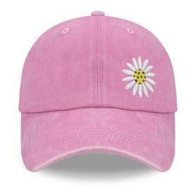maidequan Pickleball Hat for Women Men, Adjustable Size Embroidered Baseball Cap Pink (US, Alpha, Medium, Large, pink-01)