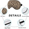 UNIMI 2PK Travel Nap Flight Leopard Print Lightweight Sleeping Sleep