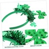 KOMBIUDA Saint Patrick's Day Headband for Women Festive Shamrock Hair