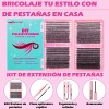 804 Kit Extension De Pestañas Maquillaje Completo Diy 9-18mm