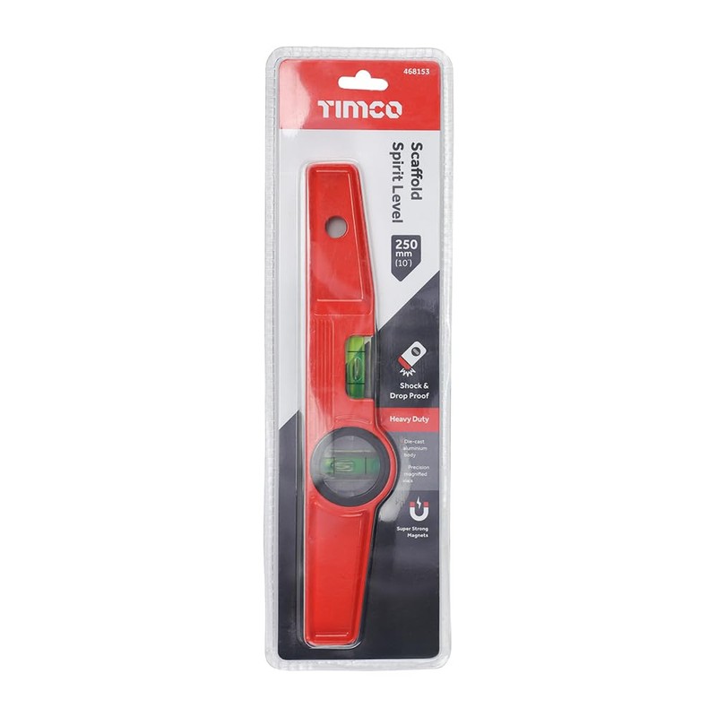 TIMCO - Scaffold Spirit Level (Size 250mm - 1 Each)