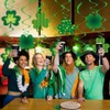 10Pcs St. Patrick's Day Decorations Hanging Swirl,Lucky Shamrock Hanging Ceiling
