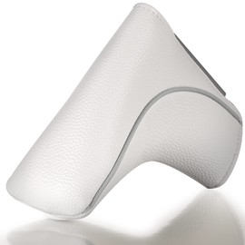 Big Teeth Putter Cover Premium Solid Color Cover Pin Magnet Golf Putter Cover Pin Blade Head Cover (White)