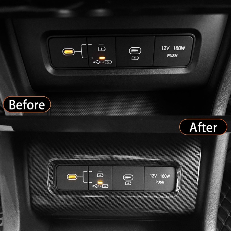 FUEISOF For Hyundai Tucson NX4 2025 Front USB Charging Button