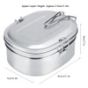 Double Layer Stainless Steel Lunch Box Bento Food Container Outdoor