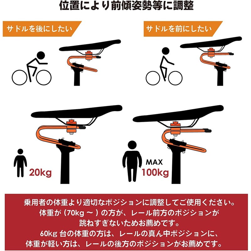 GORIX Bicycle Saddle Suspension (GX-SSP) Spring Shock Absorption Road Bike