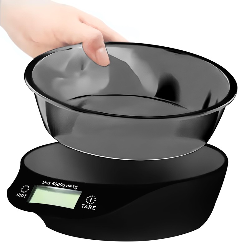 Retoo Kitchen Scales with Bowl, up to 5 kg, Cooking