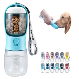 Cibaabo - Botella de Agua para Perros con Recipiente de Alimentos, Cuenco portátil para Viajes, para Yorkshire o Gatos, dispensador para Las Necesidad