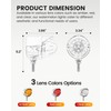 ASNOO Amber Single Face 17 LED Watermelon Turn Signal Pedestal