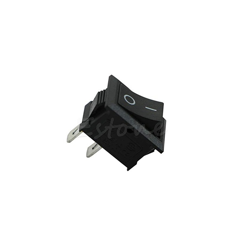 Mini Black On/Off Rectangle Rocker Switch Miniature Car Boat Button