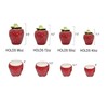 Tuscany Strawberry Shaped, Set of 4 Canisters, 83501 by ACK