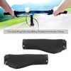 Black Flat Bicycle Handlebar Grips Soft Handle Sleeve Cover Mountain