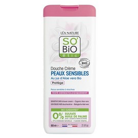Léa Nature SO BIO étic Douche Crème Peaux Sensibles Aloe Vera Bio 650 ml