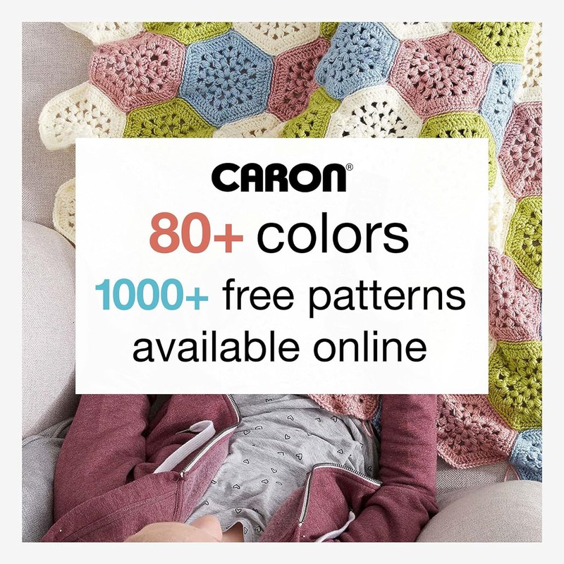 Caron One Pound Yarn, 16 Ounce, Deep Violet