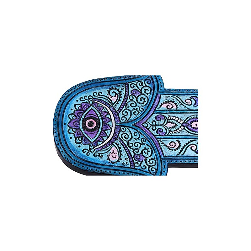 Nemesis Now Hamsa's Serenity Hand Incense Stick Burner, Blue, 12.5cm