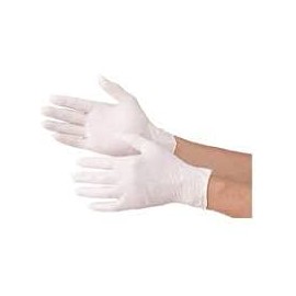 Fuji SUPER Nitrile Gloves White Large Size Powder-Free 100-Pack