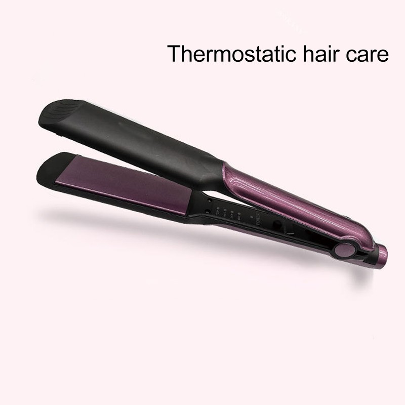 Hair Straightening Flat Iron Frizz Control Ceramics Adjustable Fast Heating