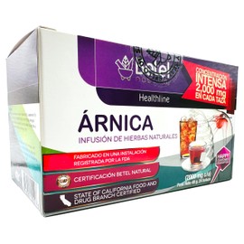Premium Arnica Tea by Betel Natural - Easy to Brew Tea Bags - 2 Grams Per Tea Bag