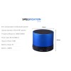 Unbranded Wireless Bluetooth Speaker (Metal Casing) - Black