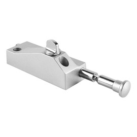 Sarini Stainless Steel Mortise Door Lock Swing Door Lock Framed Glass Door Lock Aluminium Double Door Lock Anti-theft Automatic Lock Rotary Push Button Lock Silver