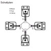 Heevhas 8 pieces half bridge weight sensor, 3 wire body
