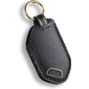 Hontumax Premium Leather 5-Button Key Fob Cover Case for KIA