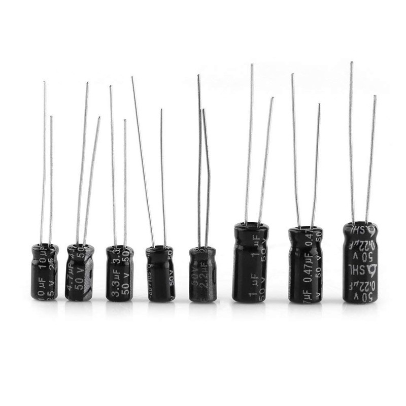24 Value 500 Pieces Aluminium Electrolytic Capacitor Assortment Kit Including