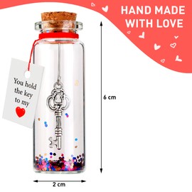 VELENTI Anniversary present for Him, Her - I Love You Gift for Husband, Wife - Romantic Message in a Bottle - Gifts for Boyfriend, Girlfriend