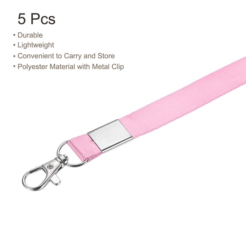 sourcing map Neck Lanyards, Flat Strap Lanyard Swivel Hook Clip