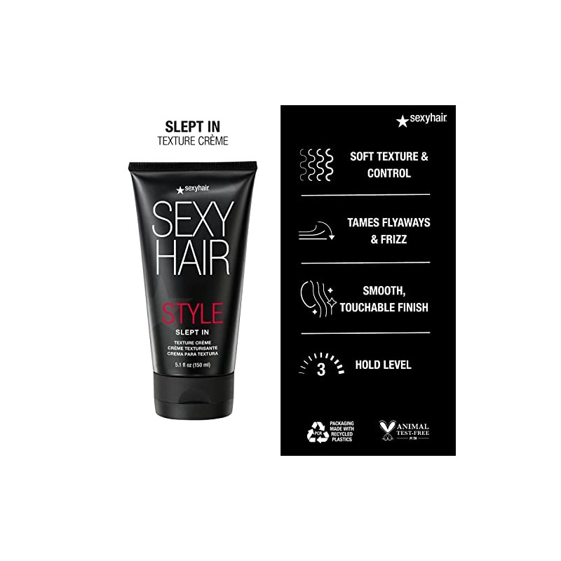 SEXYHAIR Style Slept In Texture Crème, 5.1 fl. oz.
