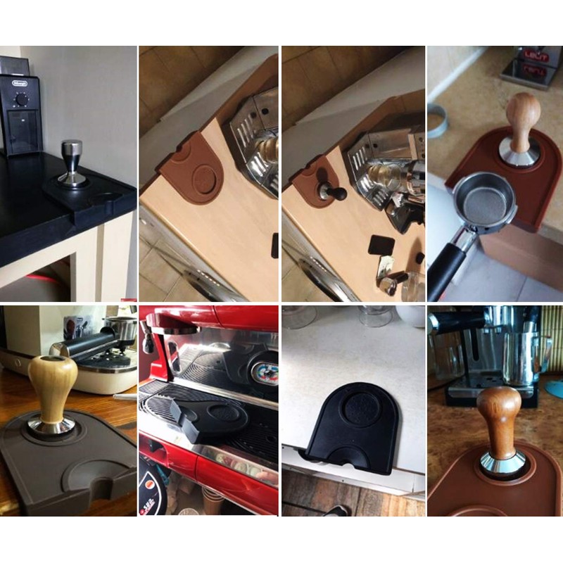 Coffee Tamper Mat Silicone Corner Tamping Mat (Small)