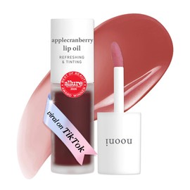 NOONI- Aceite de labios coreano - Applecranberry | Refresca y da color a los labios secos con aceite de semilla de manzana y semilla de jojoba