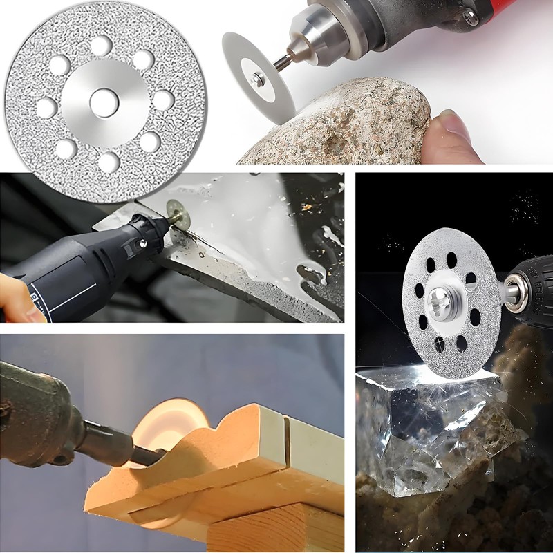 20 Pieces 22mm Diamond Cutting Wheel with 4 Pieces 3