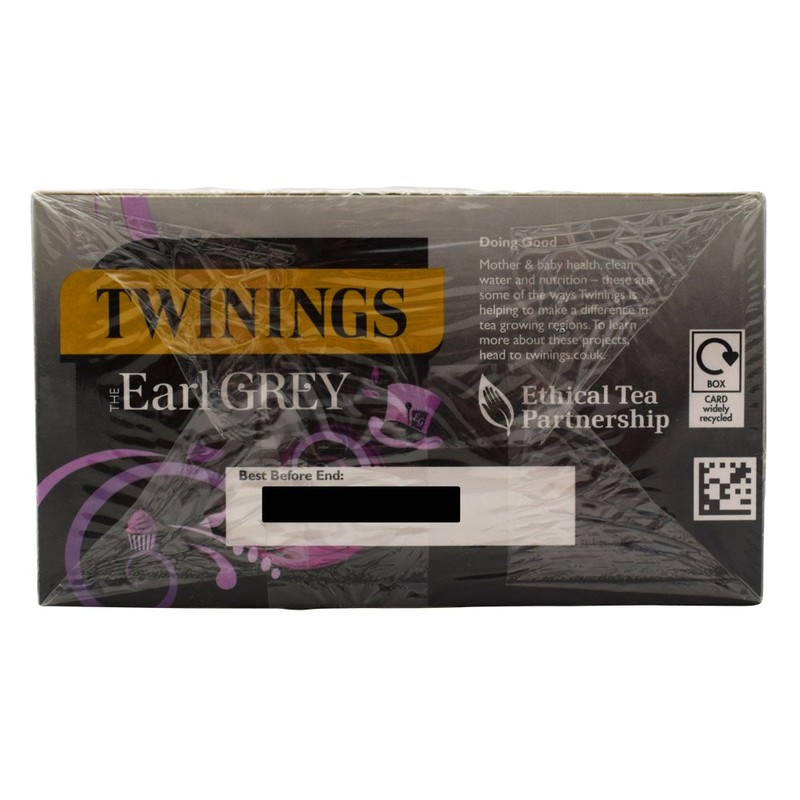 Twinings Earl Grey Envelopes Tea Bags - 1 x 50s