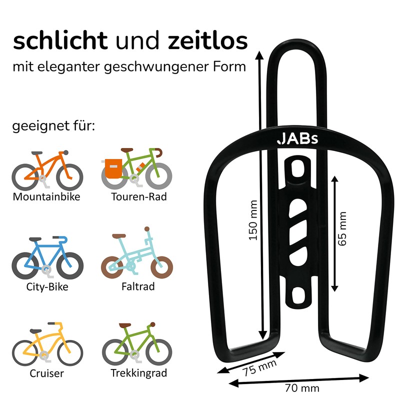 JABs Aluminium Drinks Bottle Holder Road Bike Bottle Holder Bicycle
