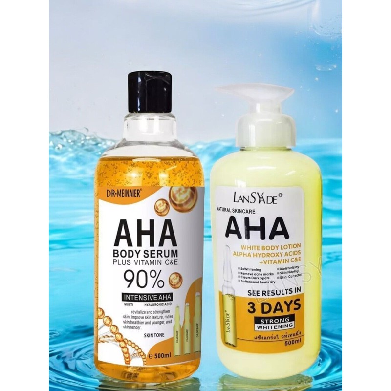 LANSYADE 2-pc AHA Strong Brightening Serum & Lotion Vitamin C