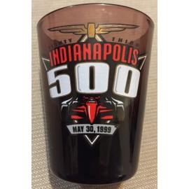 New - INDIANAPOLIS 500 Event Collector Shot Glass Indy Racing May 30 1999 Maroon