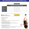 Champion Wrist Splint, Universal Fit, Maximum Support, Airmesh Fabric, Black,
