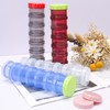 2 Pack 7 Day Pill Organizer Case Stackable Weekly Supplements