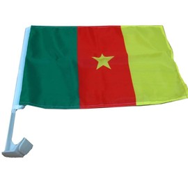 K's Novelties (2 Pack) Cameroon Country Car Window Vehicle 12x18 12"x18" Flag