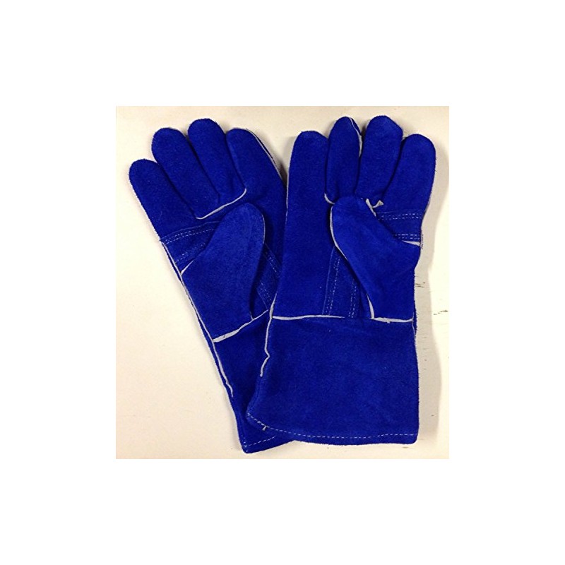 SomerFire Extra Thick Blue Heat Resistant Fireplace Stove Woodburner Gauntlet