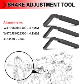 YIYUANYI 3PCS Engine Brake Adjustment Tool Kit Compatible with Cummins ISX & Detroit DD15 DD16, Jake Brake Lash Feeler Gauge 7mm 4.6mm 4.1mm