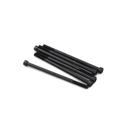 6 Pieces M6 x 120mm Socket Head Screw, Black,Part Threaded, DIN 912, Grade 12.9 Alloy Steel