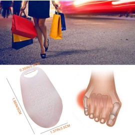 2 Pairs Pinky Toe Protector Bunion Corrector New Material Gel Little Toe Separator Bunionette Cushion Sleeve Splint for Overlapping Toe, Pinky Hammer Toes.