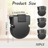 Xelsluthe 15 PCS Cubicle Clips for Fabric Walls, Cubicle Pins,