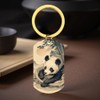 XIOUDO Ukiyo-e Panda Keychain | Japanese Nature Design, Healing Accessory,