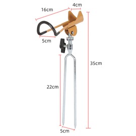 2PCS Fishing Rod Holder 360° Adjustable Fishing Stand Stainless Steel Sea Fishing Tripod for Riverbank Fishing, Sea Fishing, Reservoir Fishing