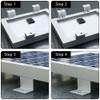 Pack of 8 Solar Panel Z Brackets, Solar Panel Mounting